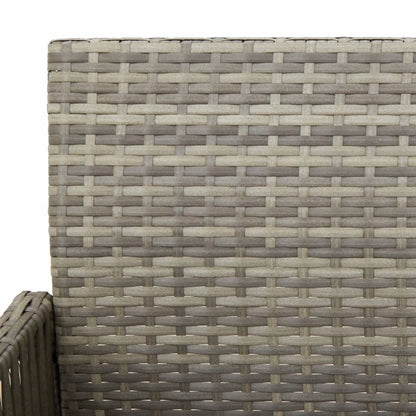 Tuinbarkrukken 2 St Poly Rattan Grijs Donkerbruin