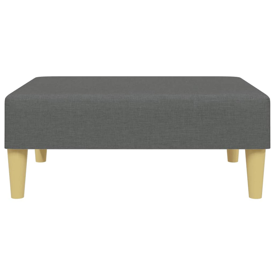 Voetenbank 77X55X31 Cm Stof Donkergrijs