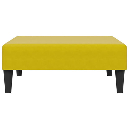 Voetenbank 77X55X31 Cm Fluweel Geel