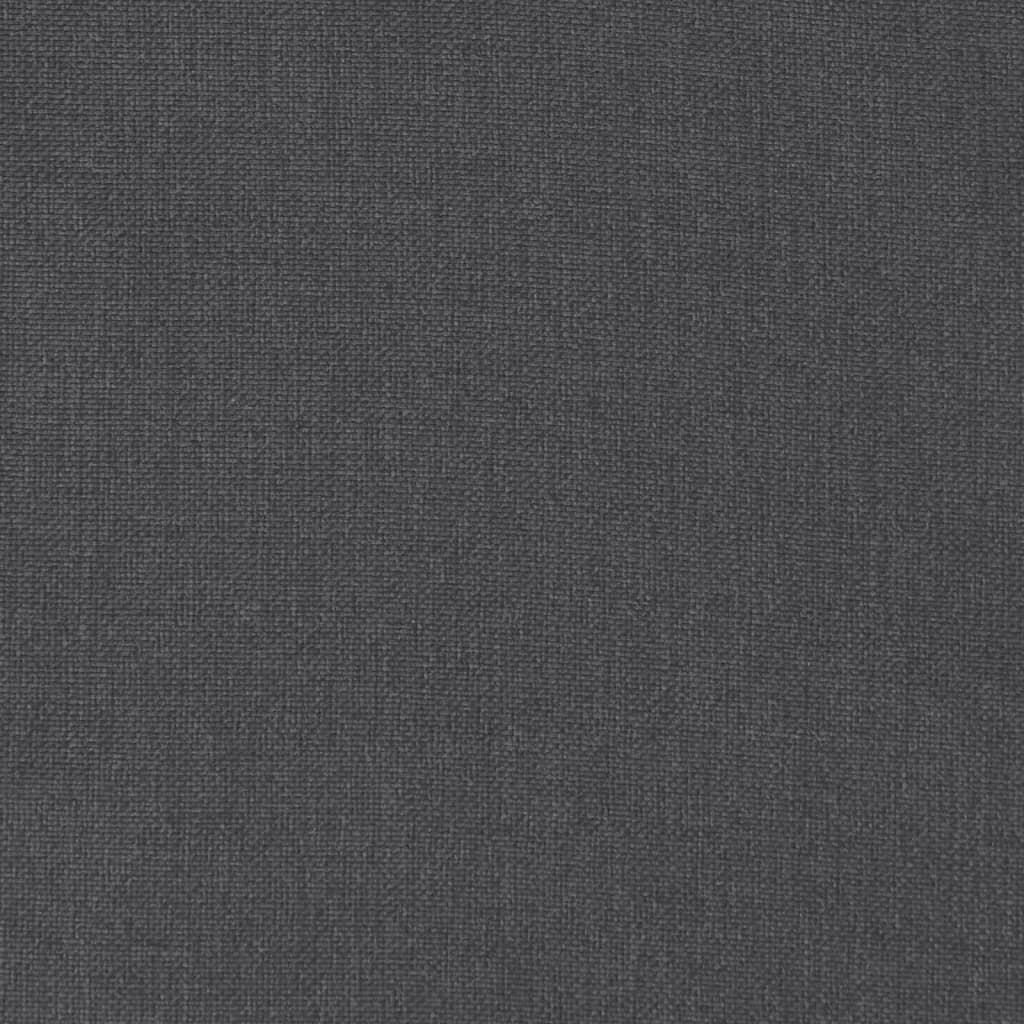 Stoelkussens 2 st hoge rug 120x50x7 cm stof gemêleerd antraciet