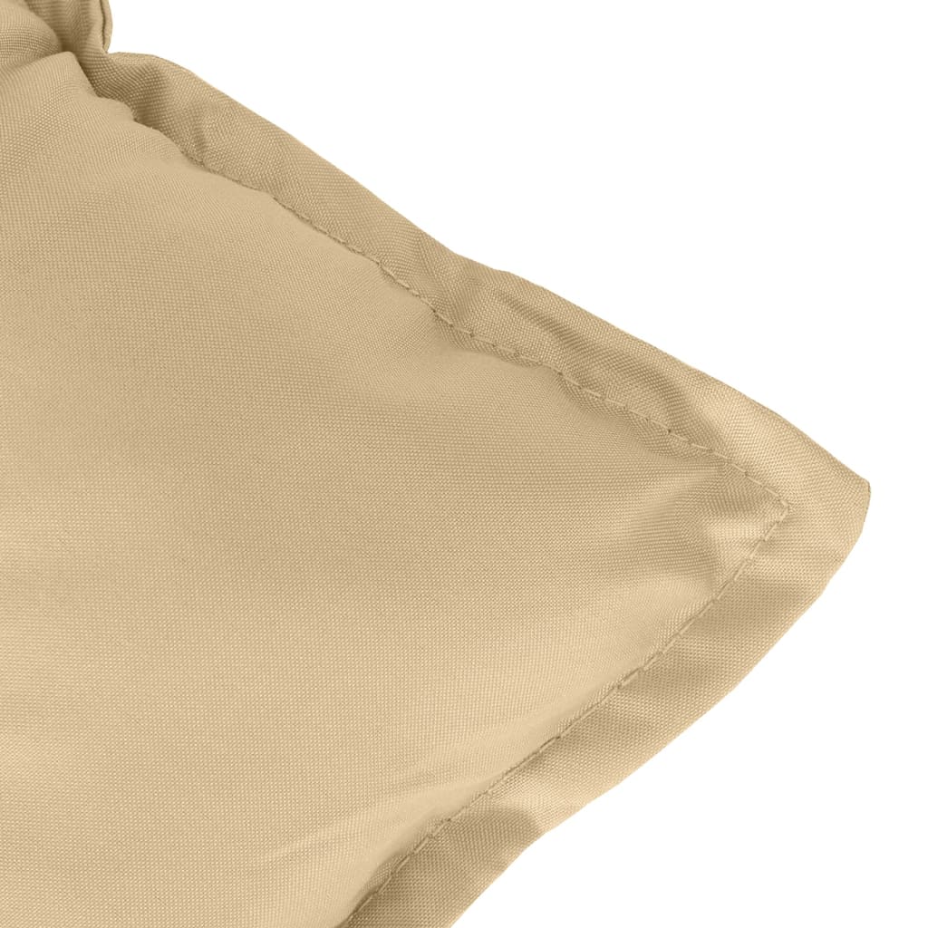 Stoelkussens Hoge Rug Stof Gemêleerd Beige 2
