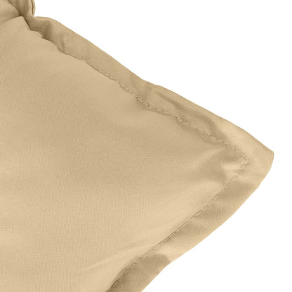 Stoelkussens Hoge Rug Stof Gemêleerd Beige 2
