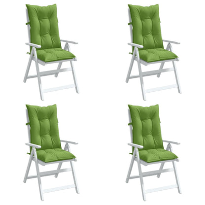 Stoelkussens Hoge Rug Stof Gemêleerd Groen 4