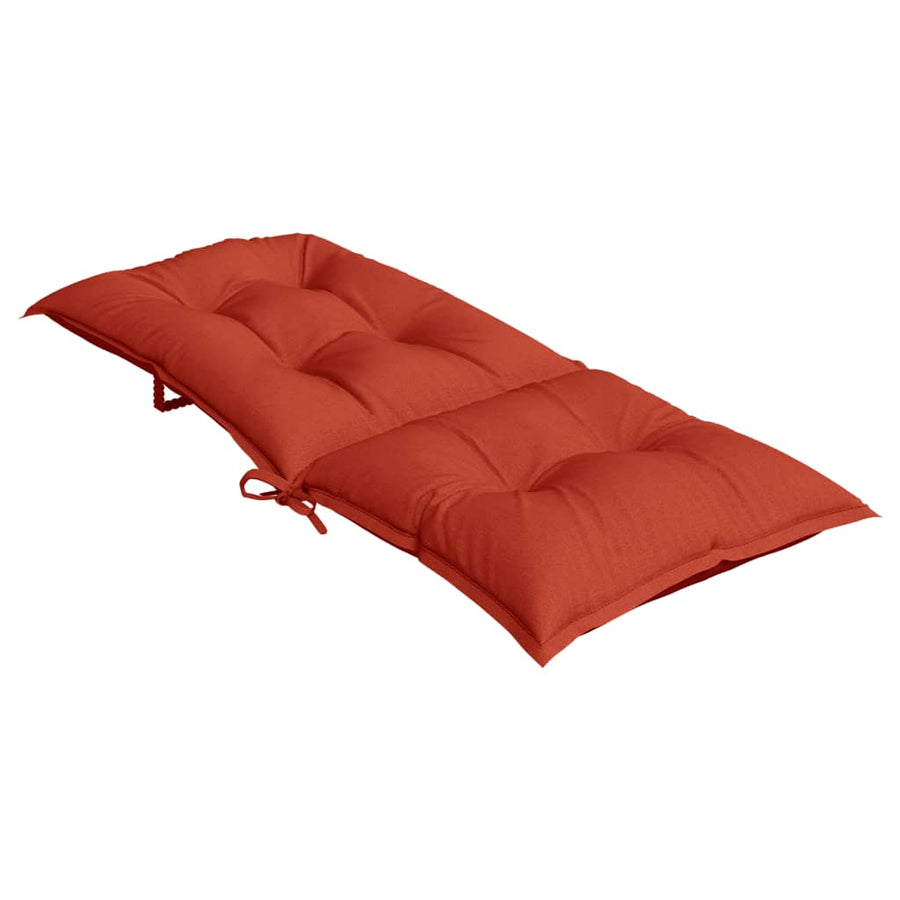 Stoelkussens Hoge Rug Stof Gemêleerd Rood 4