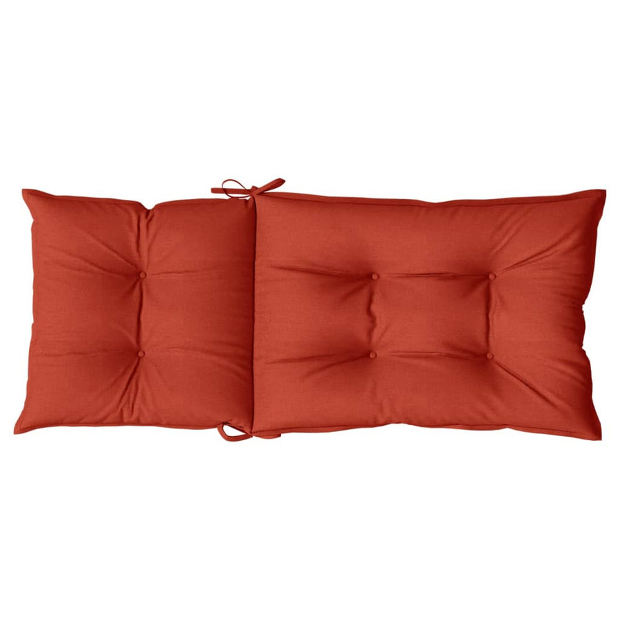 Stoelkussens Hoge Rug Stof Gemêleerd Rood 4