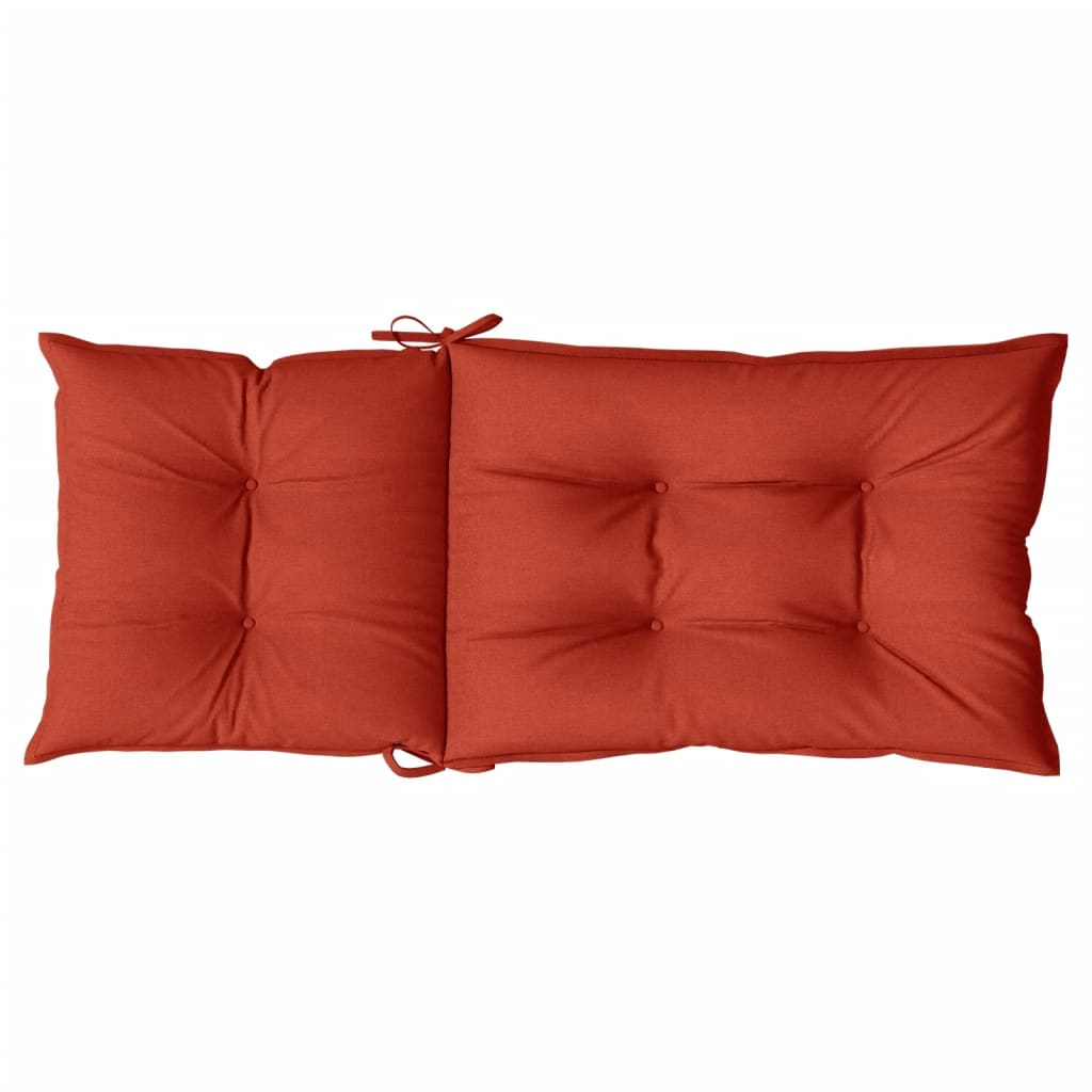 Stoelkussens Hoge Rug Stof Gemêleerd Rood 6
