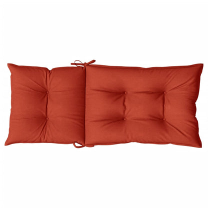 Stoelkussens Hoge Rug Stof Gemêleerd Rood 6