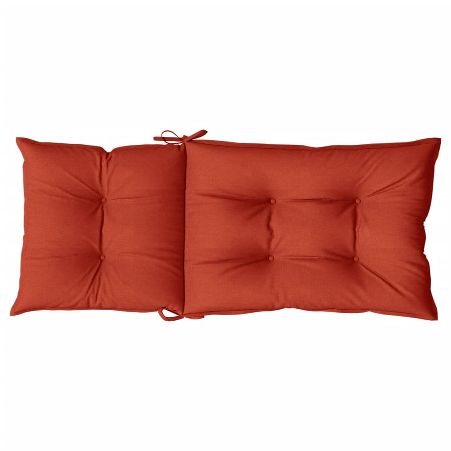 Stoelkussens Hoge Rug Stof Gemêleerd Rood 6