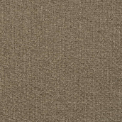 Stoelkussens 4 st hoge rug 120x50x7 cm stof gemêleerd taupe