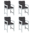 Seat Cushions Low Back Fabric Blended Anthracite 4