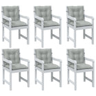 Seat Cushions Lower Back Fabric Light Gray 6
