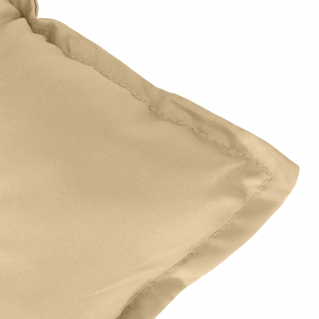 Stoelkussens Lage Rug Stof Gemêleerd Beige 2