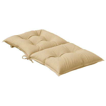 Stoelkussens Lage Rug Stof Gemêleerd Beige 4