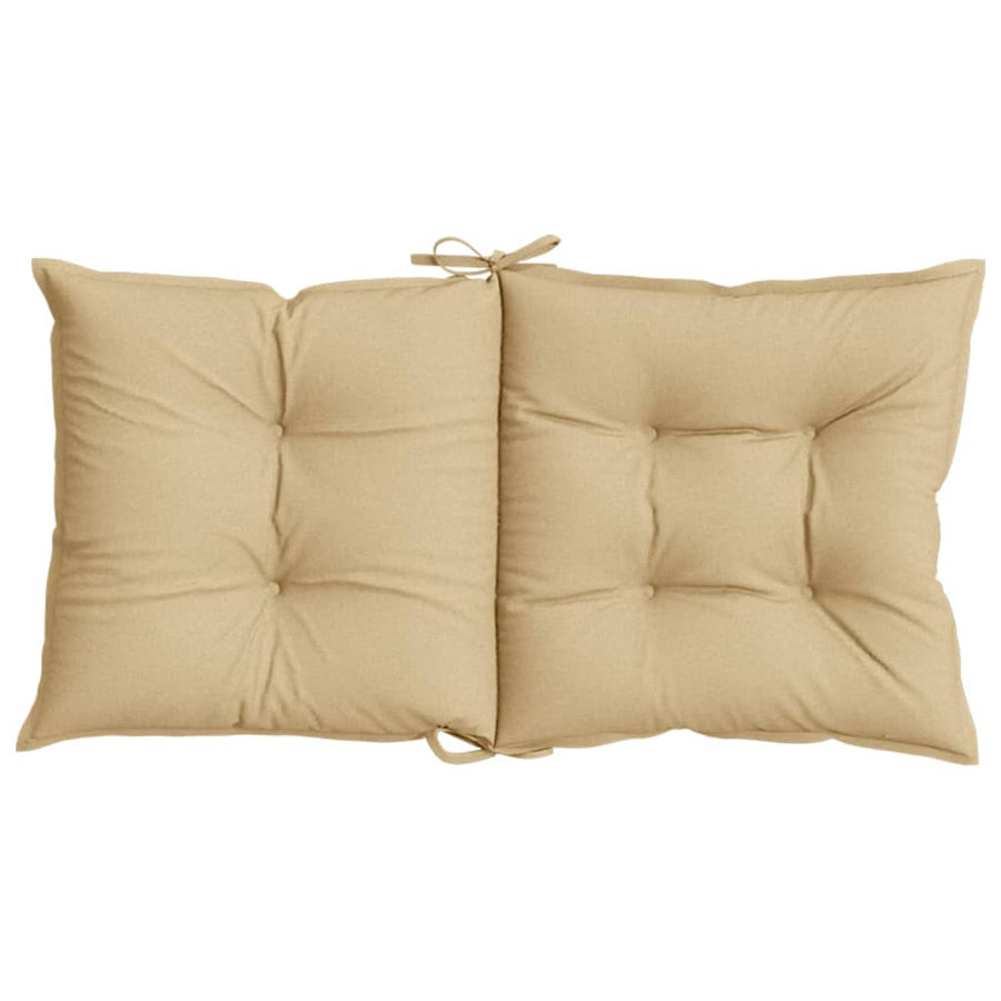 Stoelkussens Lage Rug Stof Gemêleerd Beige 4