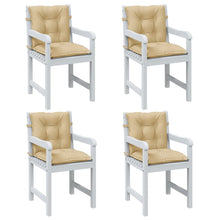 Stoelkussens Lage Rug Stof Gemêleerd Beige 4
