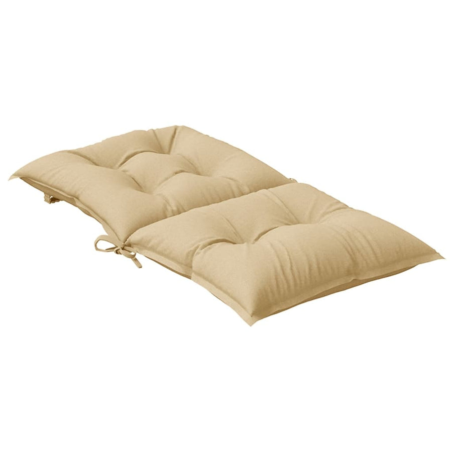 Stoelkussens Lage Rug Stof Gemêleerd Beige 6