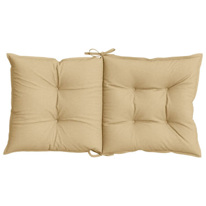 Stoelkussens Lage Rug Stof Gemêleerd Beige 6