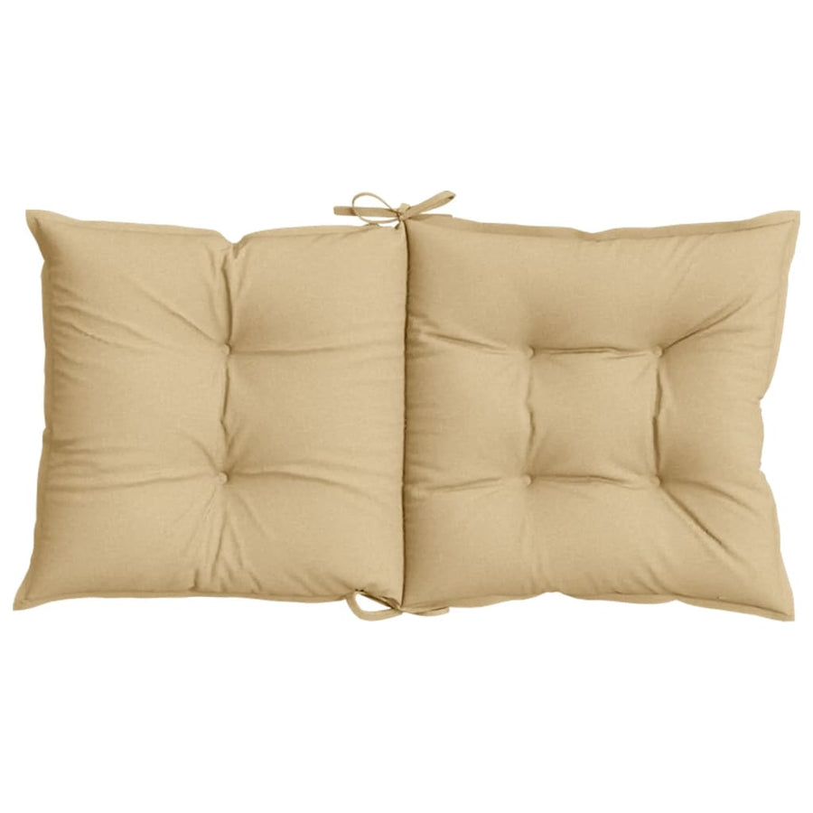 Stoelkussens Lage Rug Stof Gemêleerd Beige 6