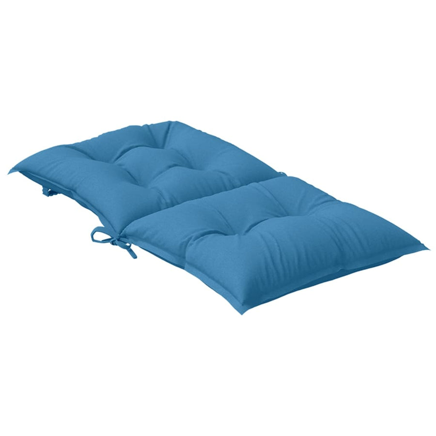 Stoelkussens Lage Rug Stof Gemêleerd Blauw 2