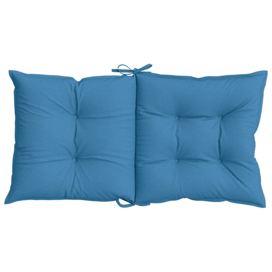 Stoelkussens Lage Rug Stof Gemêleerd Blauw 2