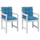 Seat Cushions Lower Back Fabric Blended Blue 2