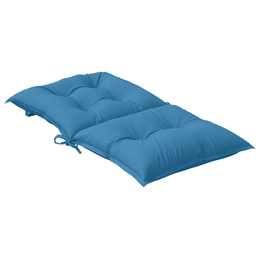 Stoelkussens Lage Rug Stof Gemêleerd Blauw 4