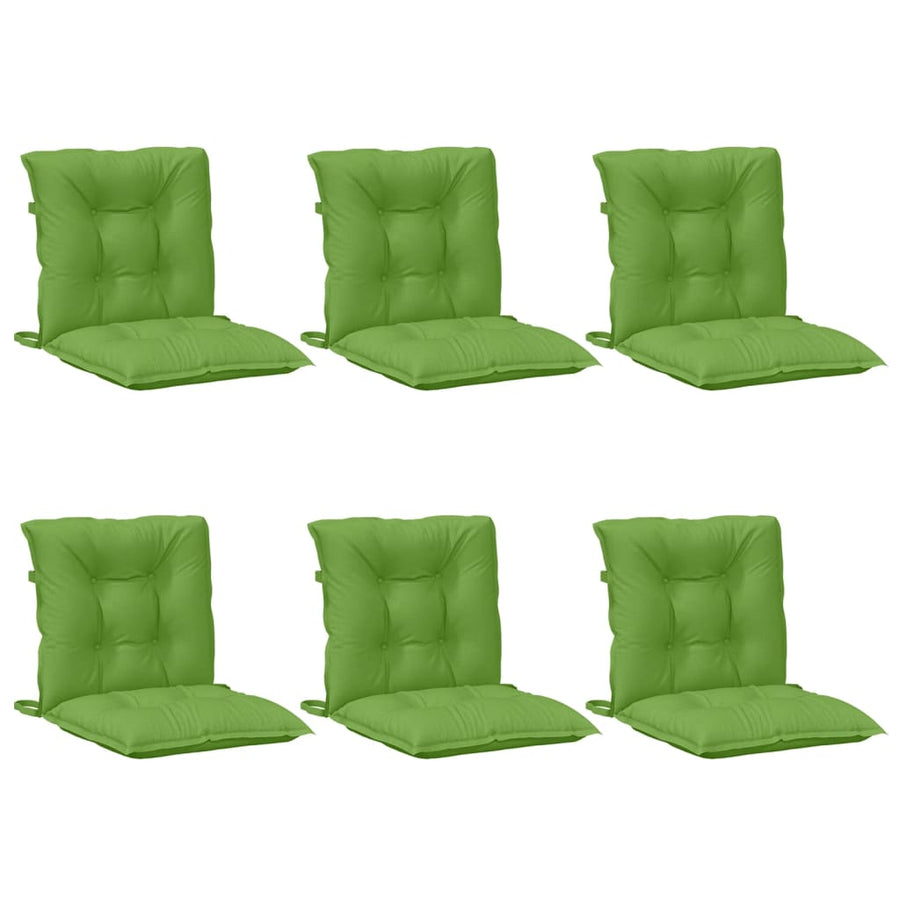 Stoelkussens Lage Rug Stof Gemêleerd Groen 6
