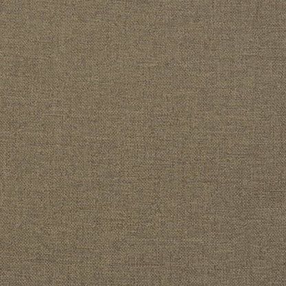 Stoelkussens 2 st lage rug 100x50x7 cm stof gemêleerd taupe