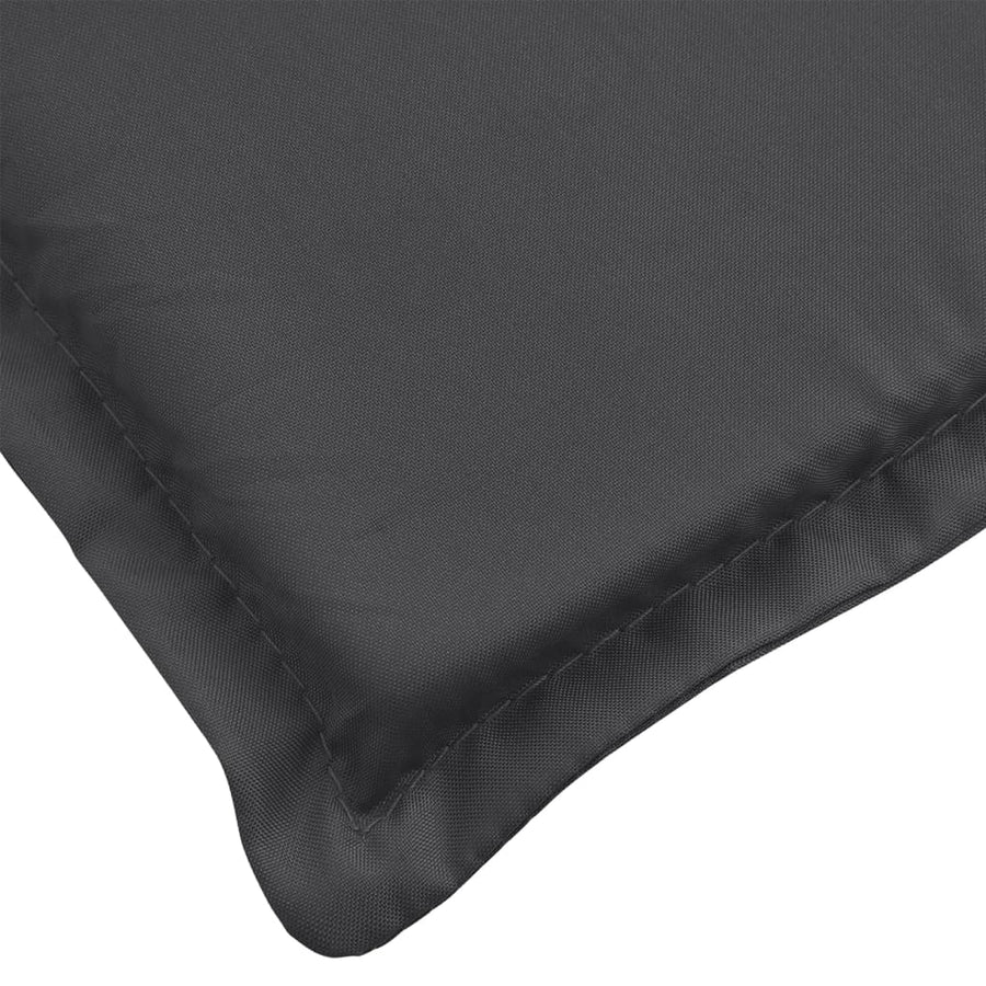 Stoelkussens 6 st hoge rug 120x50x4 cm stof gemêleerd antraciet