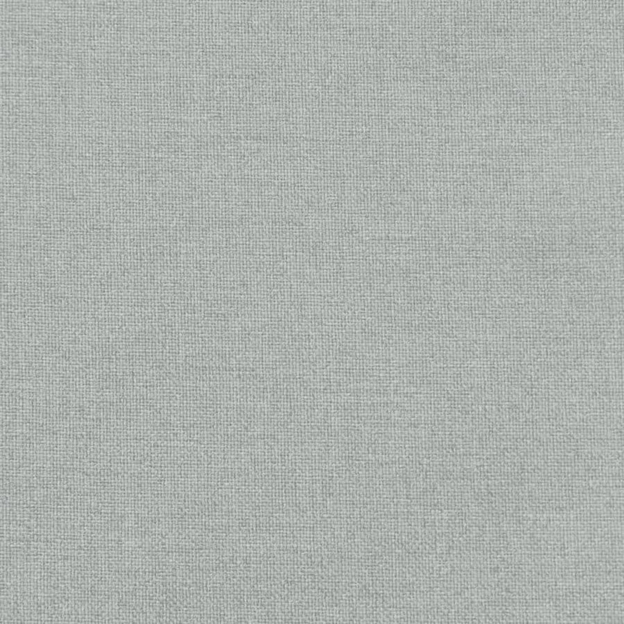 Stoelkussens 6 st hoge rug 120x50x4 cm stof lichtgrijs