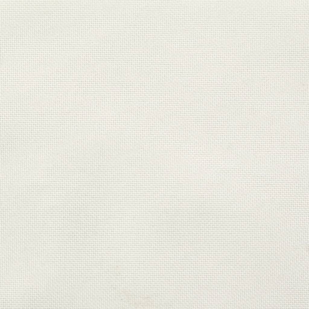Stoelkussens 2 st hoge rug 120x50x4 cm stof gemêleerd crème