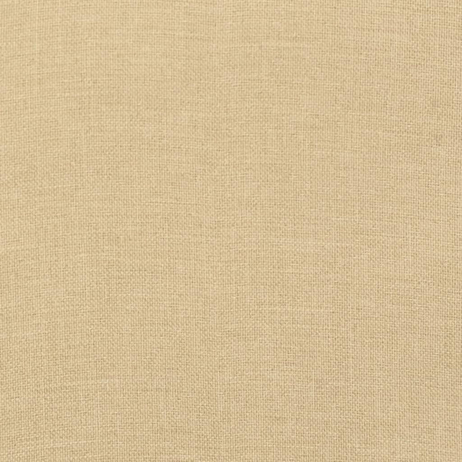 Stoelkussens 6 st hoge rug 120x50x4 cm stof gemêleerd beige