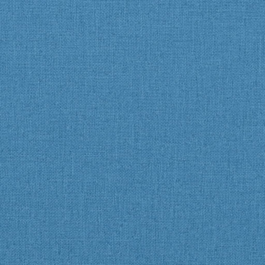 Stoelkussens 6 st hoge rug 120x50x4 cm stof gemêleerd blauw