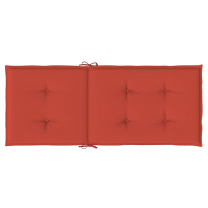Stoelkussens Hoge Rug Stof Gemêleerd Rood 2