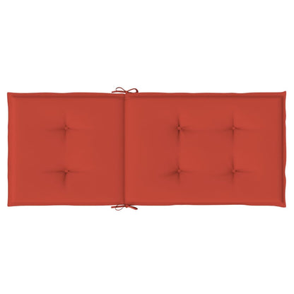 Stoelkussens Hoge Rug Stof Gemêleerd Rood 4