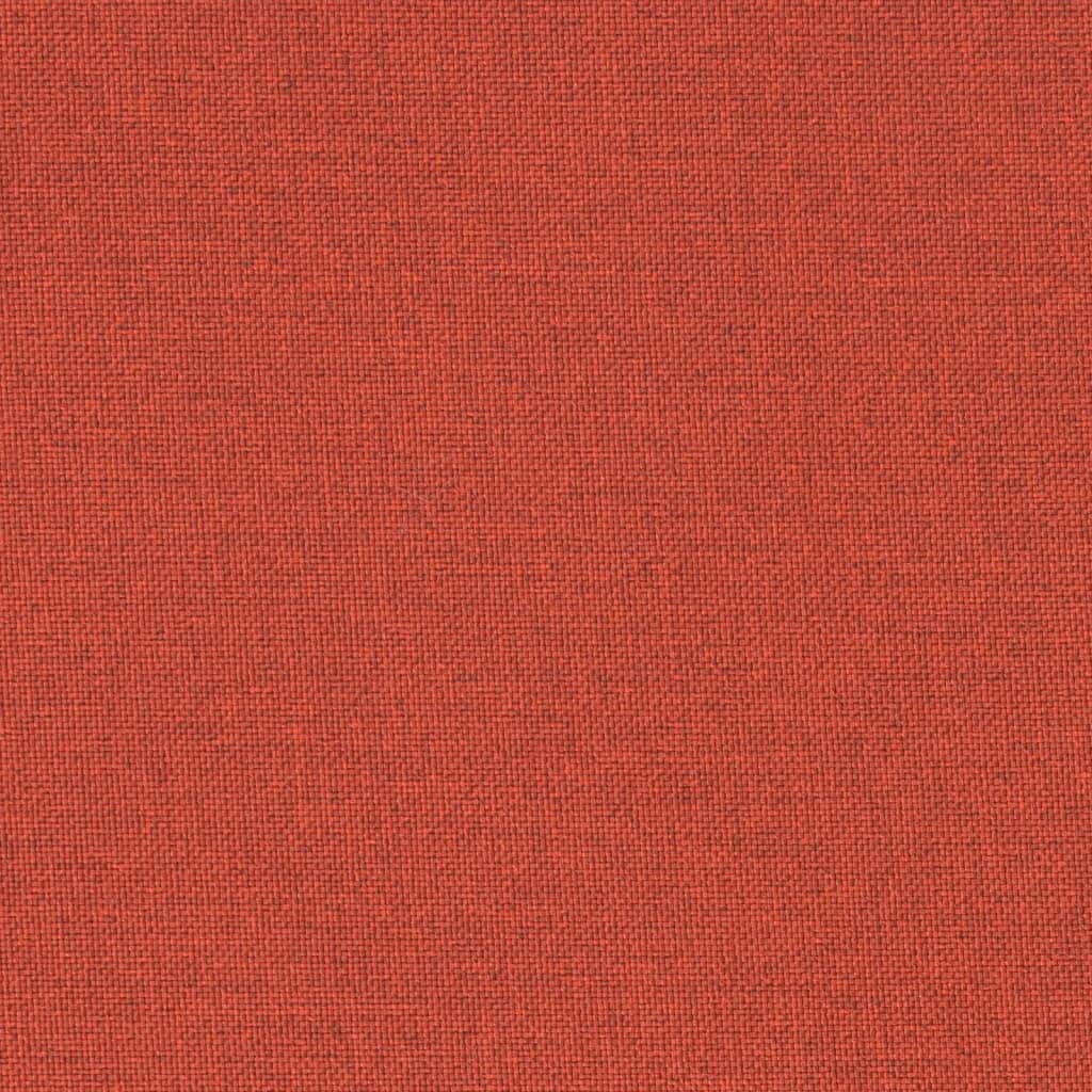 Stoelkussens 6 st hoge rug 120x50x4 cm stof gemêleerd rood