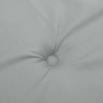 Stoelkussens 4 st lage rug 100x50x4 cm stof lichtgrijs