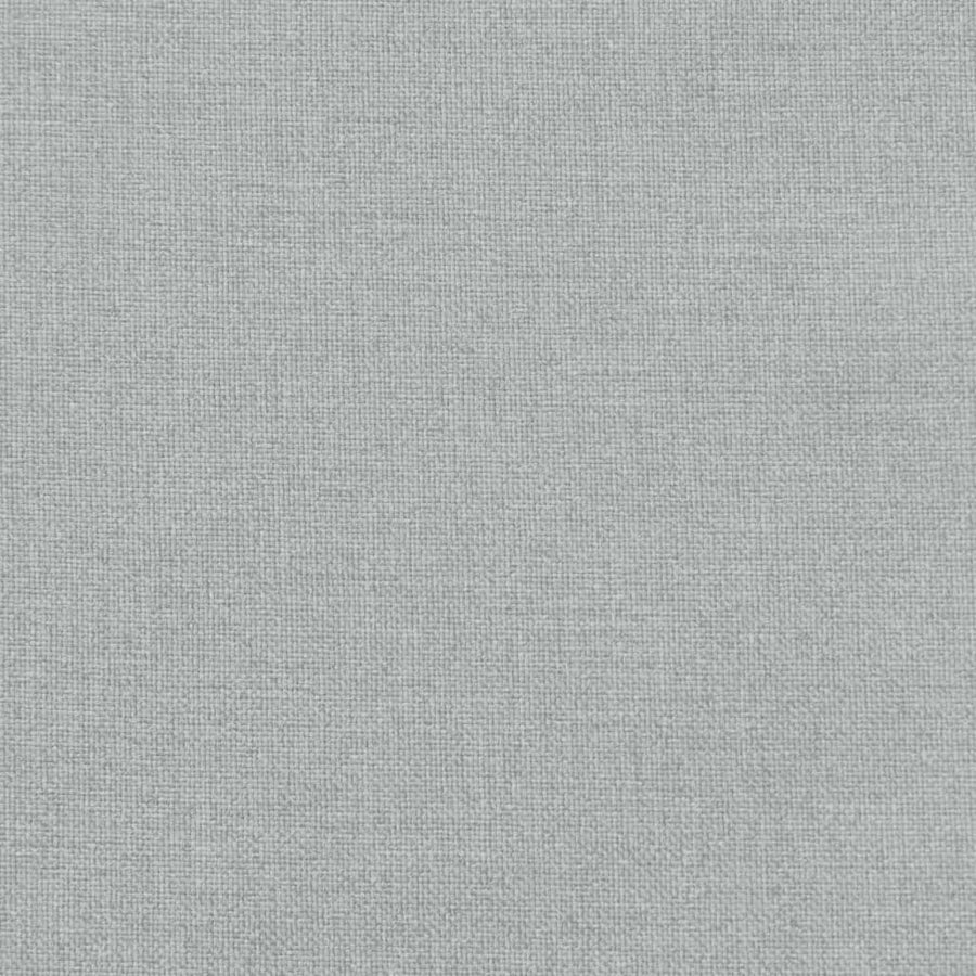 Stoelkussens 6 st lage rug 100x50x4 cm stof lichtgrijs
