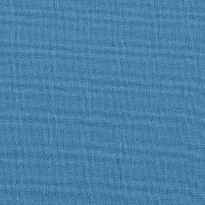 Stoelkussens 2 st lage rug 100x50x4 cm stof gemêleerd blauw