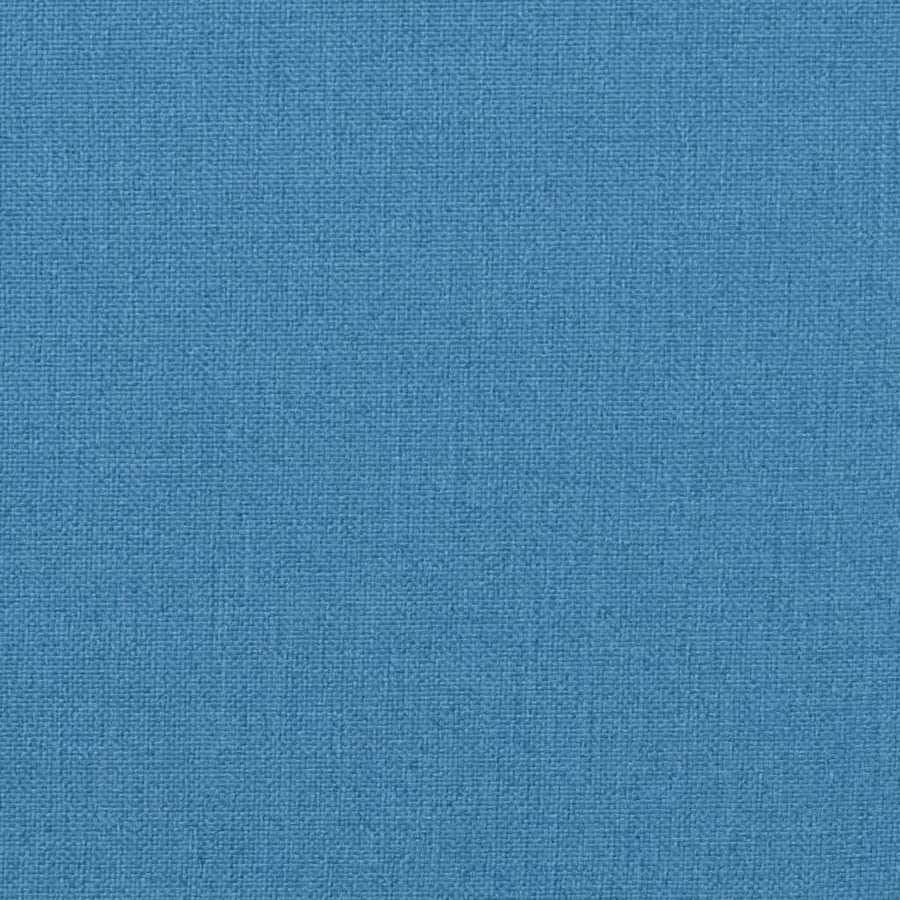 Stoelkussens 2 st lage rug 100x50x4 cm stof gemêleerd blauw