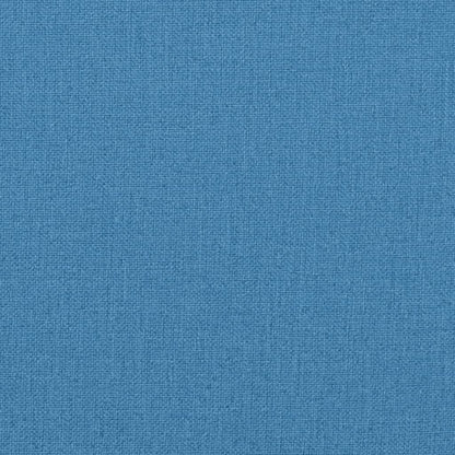 Stoelkussens 4 st lage rug 100x50x4 cm stof gemêleerd blauw