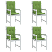 Stoelkussens 4 st gemêleerd groen 100x50x4 cm