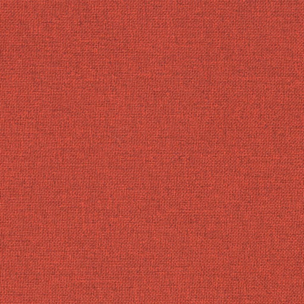 Stoelkussens 2 st lage rug 100x50x4 cm stof gemêleerd rood