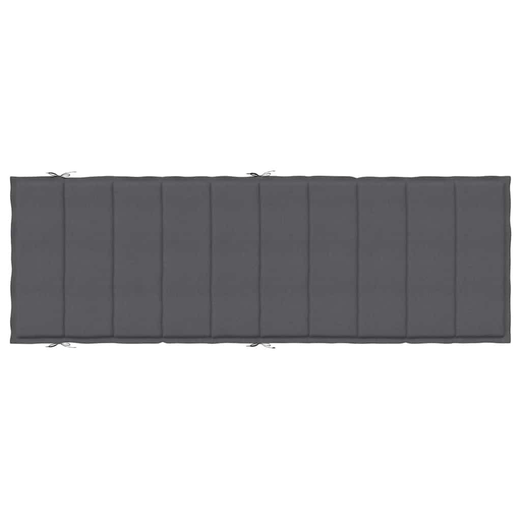 Ligbedkussen 186X58X4 Cm Stof Gemêleerd Antracietkleurig antraciet mix