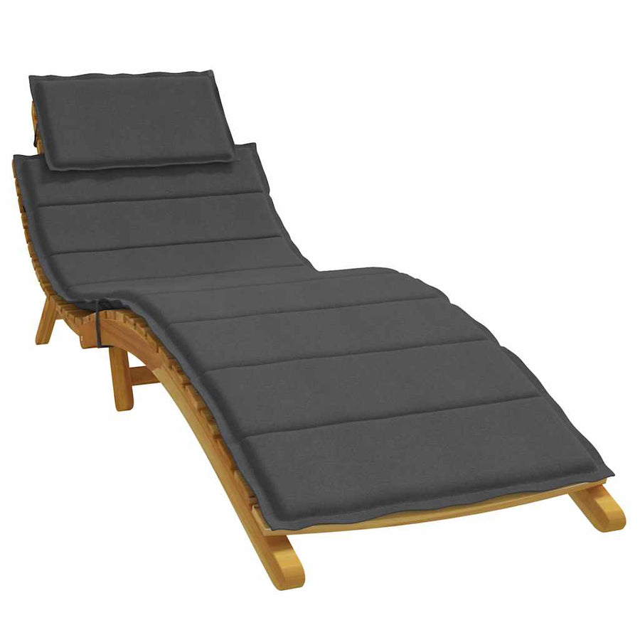Ligbedkussen 186X58X4 Cm Stof Gemêleerd Antracietkleurig antraciet mix