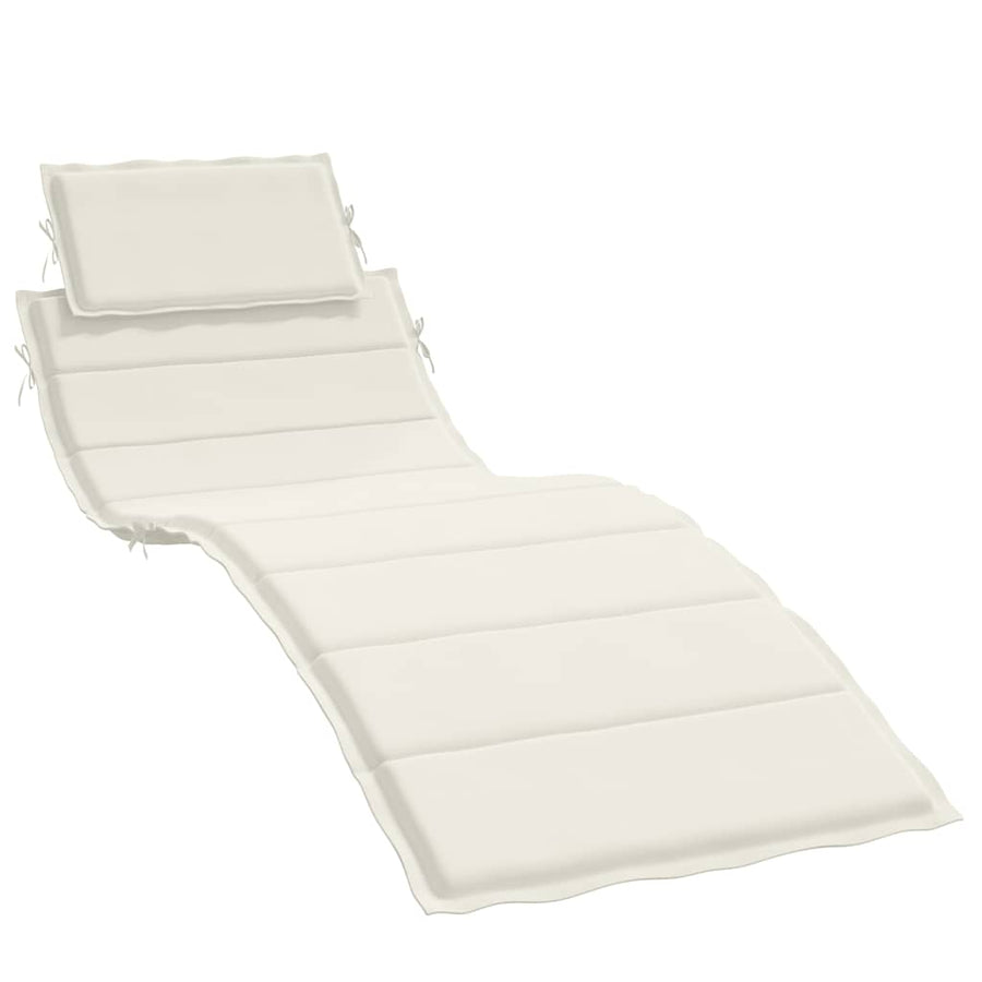 Ligbedkussen 186X58X4 Cm Stof Gemêleerd Crèmekleurig crème mix