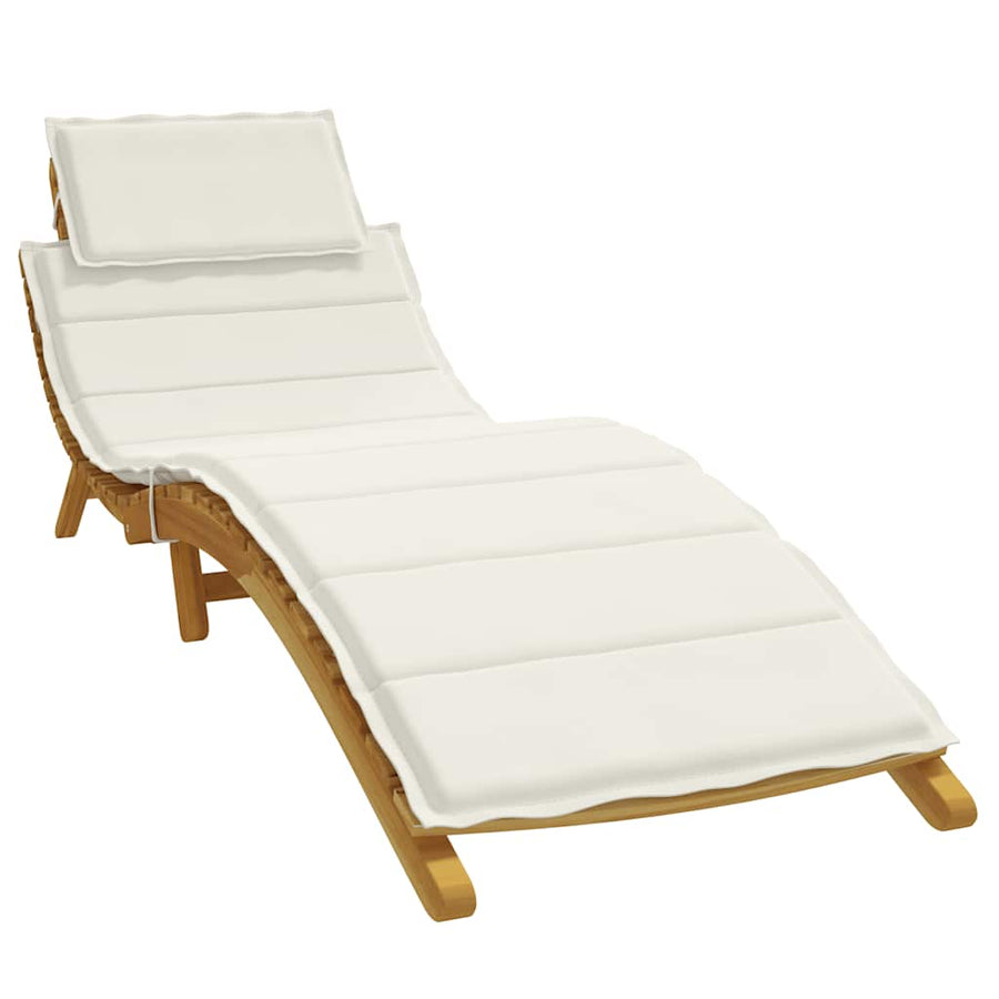Ligbedkussen 186X58X4 Cm Stof Gemêleerd Crèmekleurig crème mix