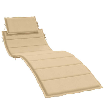 Ligbedkussen 186X58X4 Cm Stof Gemêleerd Beige beige mix