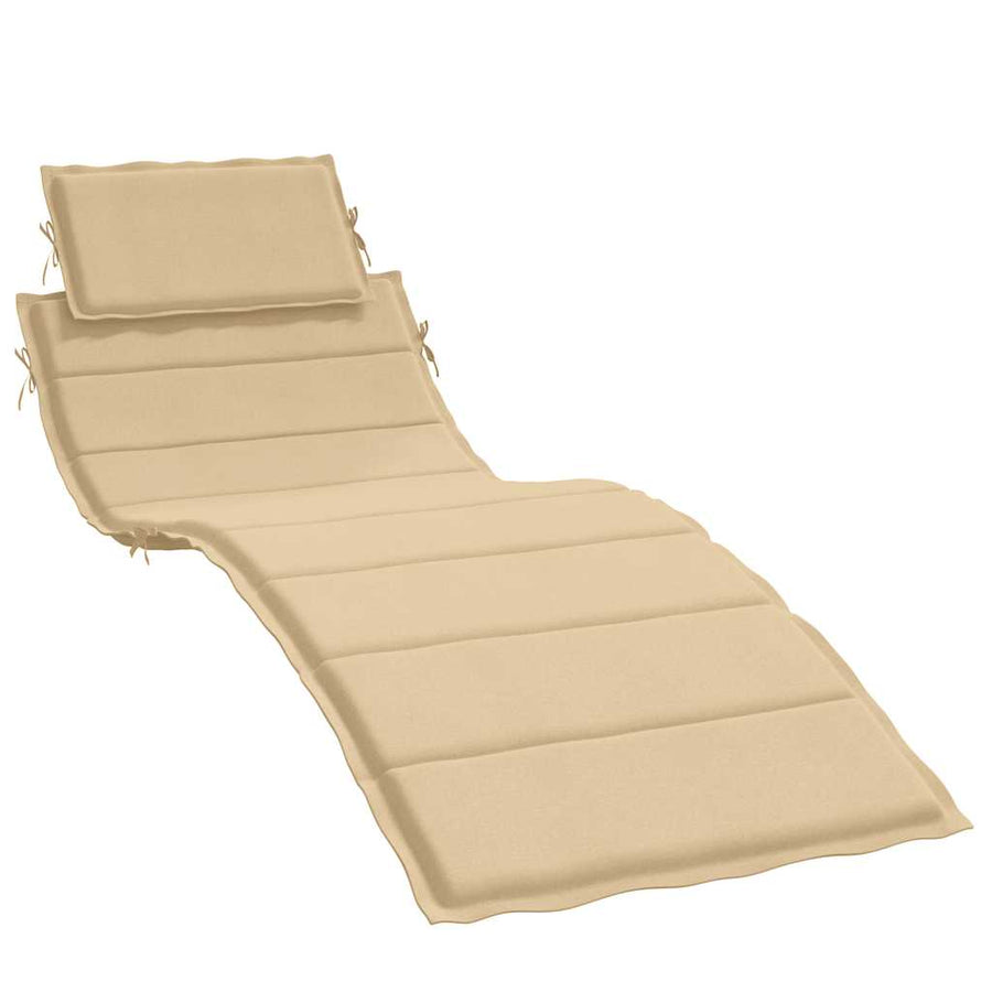 Ligbedkussen 186X58X4 Cm Stof Gemêleerd Beige beige mix