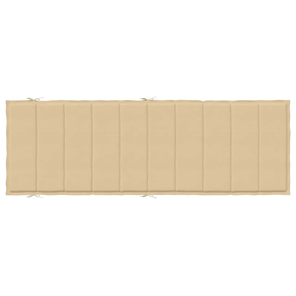 Ligbedkussen 186X58X4 Cm Stof Gemêleerd Beige beige mix